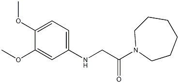 1-(azepan-1-yl)-2-[(3,4-dimethoxyphenyl)amino]ethan-1-one Structure
