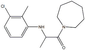 1-(azepan-1-yl)-2-[(3-chloro-2-methylphenyl)amino]propan-1-one 구조식 이미지