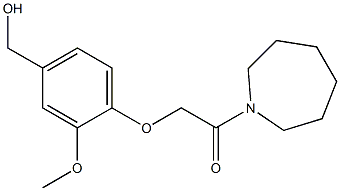 1-(azepan-1-yl)-2-[4-(hydroxymethyl)-2-methoxyphenoxy]ethan-1-one 구조식 이미지