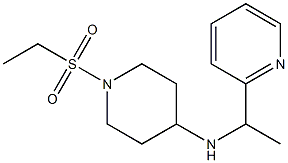 1-(ethanesulfonyl)-N-[1-(pyridin-2-yl)ethyl]piperidin-4-amine 구조식 이미지