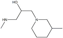 1-(methylamino)-3-(3-methylpiperidin-1-yl)propan-2-ol 구조식 이미지