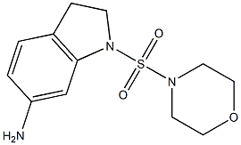 1-(morpholine-4-sulfonyl)-2,3-dihydro-1H-indol-6-amine Structure
