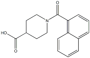 1-(naphthalen-1-ylcarbonyl)piperidine-4-carboxylic acid 구조식 이미지