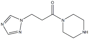 1-(piperazin-1-yl)-3-(1H-1,2,4-triazol-1-yl)propan-1-one Structure