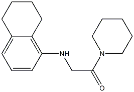 1-(piperidin-1-yl)-2-(5,6,7,8-tetrahydronaphthalen-1-ylamino)ethan-1-one 구조식 이미지