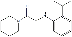 1-(piperidin-1-yl)-2-{[2-(propan-2-yl)phenyl]amino}ethan-1-one Structure