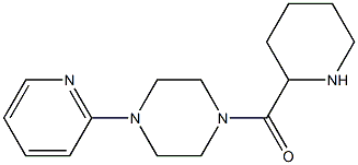 1-(piperidin-2-ylcarbonyl)-4-(pyridin-2-yl)piperazine 구조식 이미지