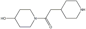 1-(piperidin-4-ylacetyl)piperidin-4-ol 구조식 이미지