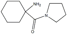 1-(pyrrolidin-1-ylcarbonyl)cyclohexanamine Structure