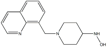 1-(quinolin-8-ylmethyl)piperidine-4-hydroxylamine 구조식 이미지