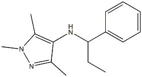 1,3,5-trimethyl-N-(1-phenylpropyl)-1H-pyrazol-4-amine Structure