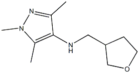 1,3,5-trimethyl-N-(oxolan-3-ylmethyl)-1H-pyrazol-4-amine Structure