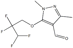 1,3-dimethyl-5-(2,2,3,3-tetrafluoropropoxy)-1H-pyrazole-4-carbaldehyde Structure