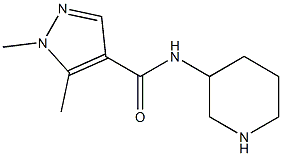 1,5-dimethyl-N-(piperidin-3-yl)-1H-pyrazole-4-carboxamide 구조식 이미지