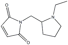 1-[(1-ethylpyrrolidin-2-yl)methyl]-2,5-dihydro-1H-pyrrole-2,5-dione Structure