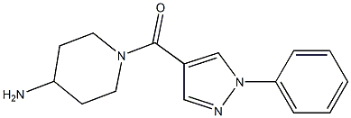 1-[(1-phenyl-1H-pyrazol-4-yl)carbonyl]piperidin-4-amine 구조식 이미지