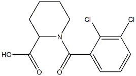 1-[(2,3-dichlorophenyl)carbonyl]piperidine-2-carboxylic acid Structure