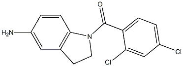 1-[(2,4-dichlorophenyl)carbonyl]-2,3-dihydro-1H-indol-5-amine 구조식 이미지