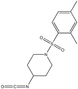 1-[(2,4-dimethylbenzene)sulfonyl]-4-isocyanatopiperidine Structure