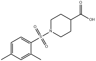 1-[(2,4-dimethylbenzene)sulfonyl]piperidine-4-carboxylic acid 구조식 이미지