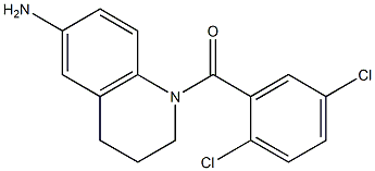 1-[(2,5-dichlorophenyl)carbonyl]-1,2,3,4-tetrahydroquinolin-6-amine 구조식 이미지