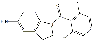1-[(2,6-difluorophenyl)carbonyl]-2,3-dihydro-1H-indol-5-amine Structure