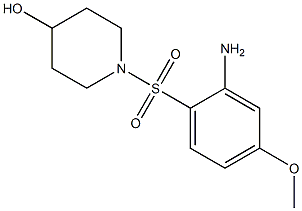 1-[(2-amino-4-methoxybenzene)sulfonyl]piperidin-4-ol Structure