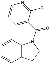 1-[(2-chloropyridin-3-yl)carbonyl]-2-methyl-2,3-dihydro-1H-indole 구조식 이미지