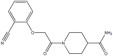 1-[(2-cyanophenoxy)acetyl]piperidine-4-carboxamide 구조식 이미지