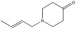 1-[(2E)-but-2-enyl]piperidin-4-one Structure