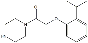 1-[(2-isopropylphenoxy)acetyl]piperazine Structure