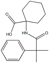 1-[(2-methyl-2-phenylpropanoyl)amino]cyclohexanecarboxylic acid Structure