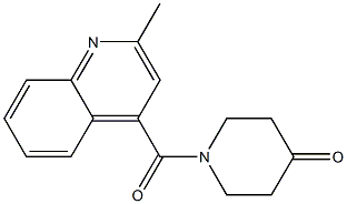 1-[(2-methylquinolin-4-yl)carbonyl]piperidin-4-one Structure