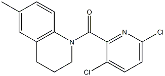 1-[(3,6-dichloropyridin-2-yl)carbonyl]-6-methyl-1,2,3,4-tetrahydroquinoline 구조식 이미지