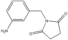 1-[(3-aminophenyl)methyl]pyrrolidine-2,5-dione Structure