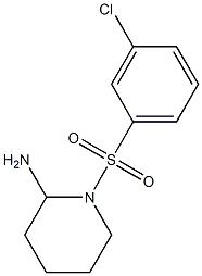 1-[(3-chlorobenzene)sulfonyl]piperidin-2-amine Structure