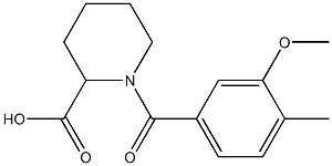 1-[(3-methoxy-4-methylphenyl)carbonyl]piperidine-2-carboxylic acid Structure
