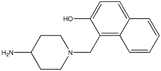 1-[(4-aminopiperidin-1-yl)methyl]naphthalen-2-ol 구조식 이미지