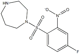 1-[(4-fluoro-2-nitrobenzene)sulfonyl]-1,4-diazepane 구조식 이미지