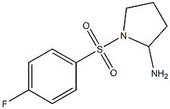 1-[(4-fluorobenzene)sulfonyl]pyrrolidin-2-amine 구조식 이미지