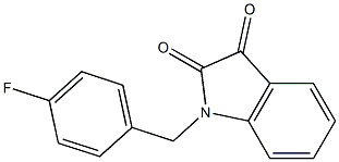 1-[(4-fluorophenyl)methyl]-2,3-dihydro-1H-indole-2,3-dione Structure