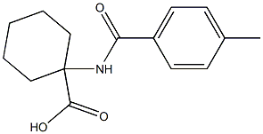 1-[(4-methylbenzoyl)amino]cyclohexanecarboxylic acid Structure