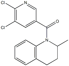 1-[(5,6-dichloropyridin-3-yl)carbonyl]-2-methyl-1,2,3,4-tetrahydroquinoline 구조식 이미지