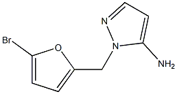 1-[(5-bromo-2-furyl)methyl]-1H-pyrazol-5-amine 구조식 이미지