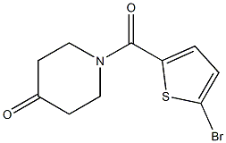 1-[(5-bromothien-2-yl)carbonyl]piperidin-4-one Structure