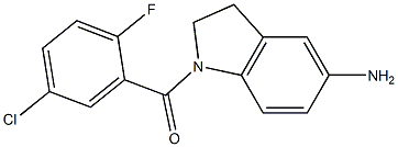 1-[(5-chloro-2-fluorophenyl)carbonyl]-2,3-dihydro-1H-indol-5-amine 구조식 이미지