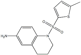 1-[(5-methylthiophene-2-)sulfonyl]-1,2,3,4-tetrahydroquinolin-6-amine 구조식 이미지