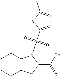 1-[(5-methylthiophene-2-)sulfonyl]-octahydro-1H-indole-2-carboxylic acid Structure