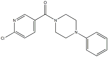 1-[(6-chloropyridin-3-yl)carbonyl]-4-phenylpiperazine 구조식 이미지