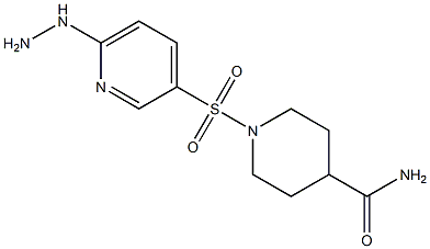 1-[(6-hydrazinylpyridine-3-)sulfonyl]piperidine-4-carboxamide Structure